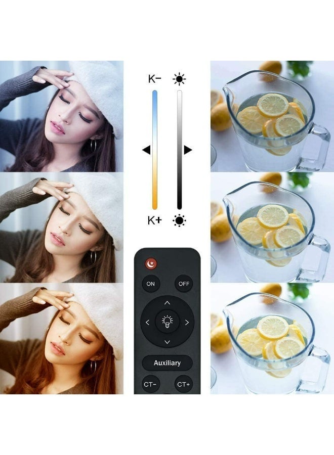 بيكنجينوس عدسة التصوير الضوئي سوفت بوكس، نظام إضاءة مستمر احترافي للتصوير بمقاس 50×70 سم، مع لمبتين LED بقاعدة E27 بقوة 150 واط ودرجة حرارة لونية 3200K-6500K وريموت تحكم عن بعد للصور الشخصية ومنتجات الأزياء - Image 3